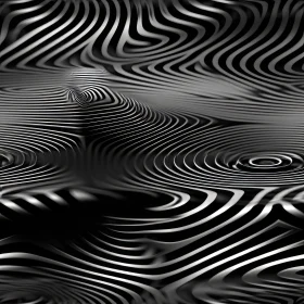 Monochrome Striped Seamless Pattern | Optical Illusion Design
