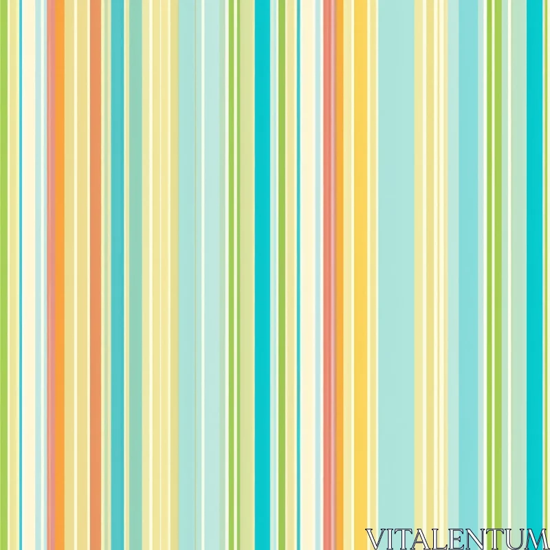 Pastel Vertical Stripes Pattern | Vintage Design Element AI Image
