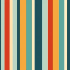 Retro Vertical Stripes Pattern for Web and Fabric Design