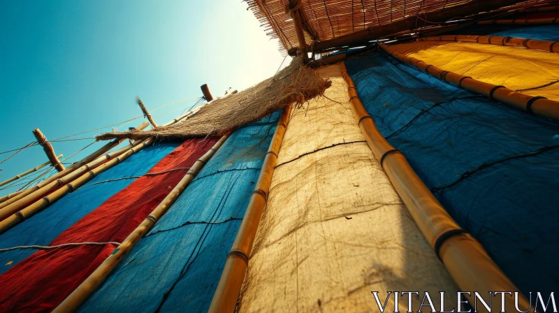 Exquisite Bamboo and Cloth Structure: A Captivating Architectural Masterpiece