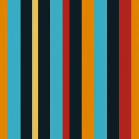 Retro Vertical Stripes Pattern - Seamless Design