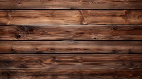 Dark Brown Weathered Wooden Fence Close-Up