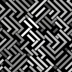 Modern Black and White Geometric Pattern