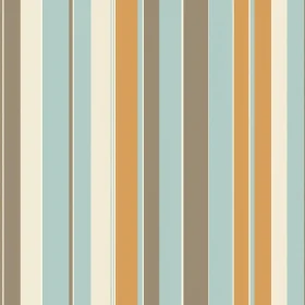 Tranquil Vertical Stripes Pattern in Blue, Brown, and Orange