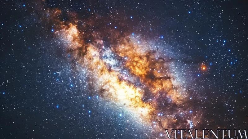 Captivating Image of the Milky Way Galaxy | Stunning Colors and Intricate Details AI Image