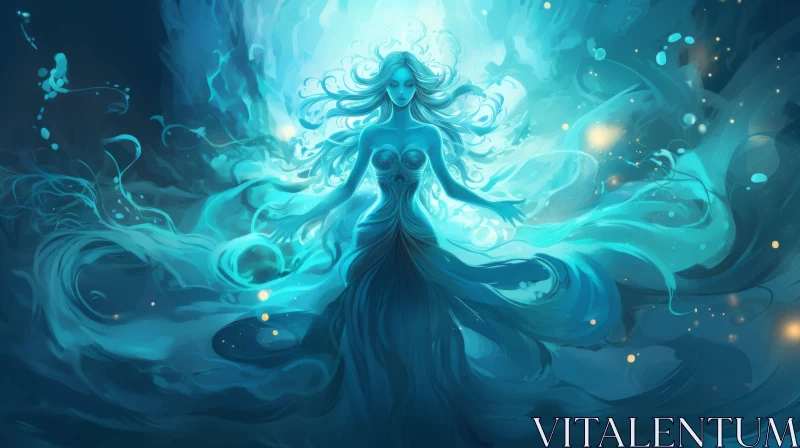 Enigmatic Water Spirit Artwork AI Image