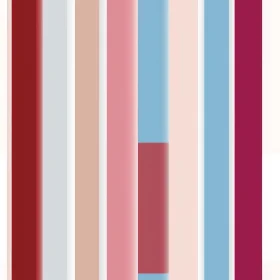 Serene Vertical Stripes Pattern in Pink, Red, Blue