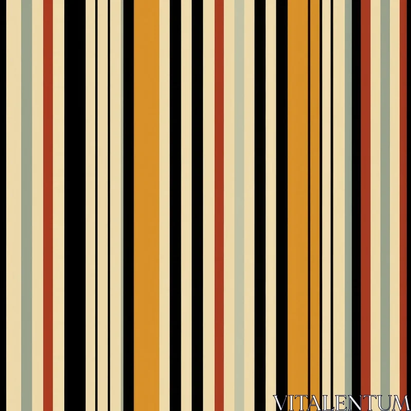Vintage Vertical Stripes Pattern | Retro Design AI Image