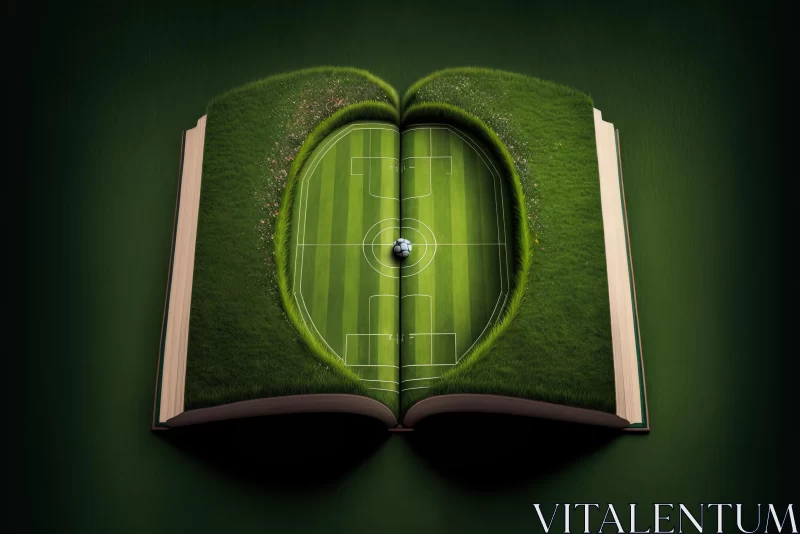 AI ART Soccer on the Green Field of an Open Book - Symbolic Storytelling