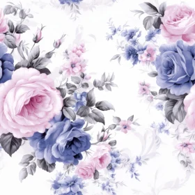 Elegant Floral Pattern for Fabrics and Wallpapers