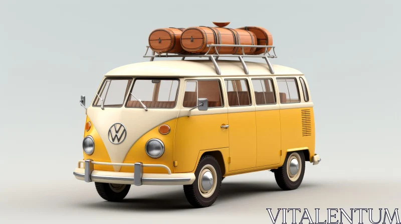 Vintage Volkswagen Type 2 Photo AI Image