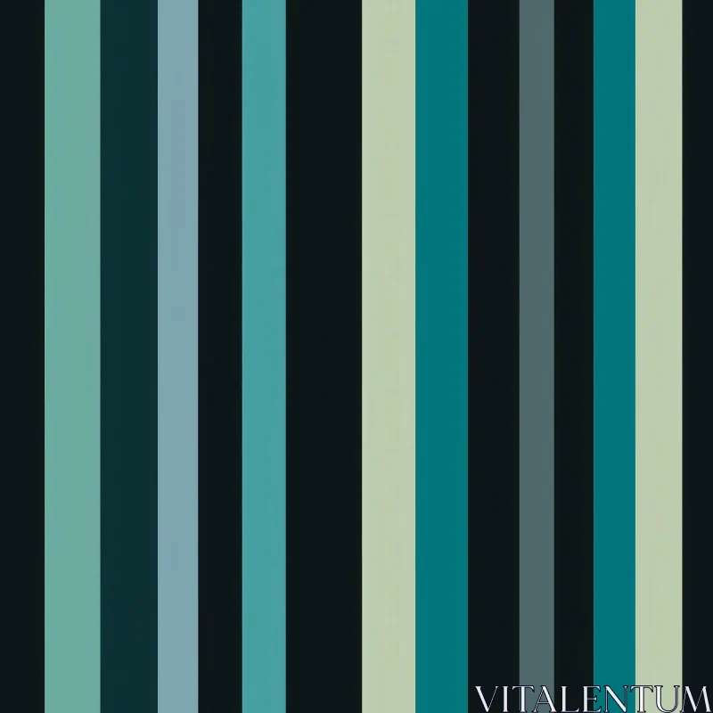 Energetic Vertical Stripes Pattern in Blue, Green, and Gray AI Image