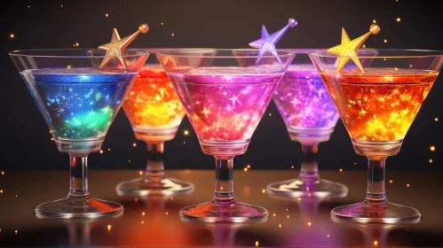 Bright Glowing Martini Cocktails for Festive Celebrations