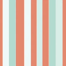Simple Coral Blue White Stripes Pattern