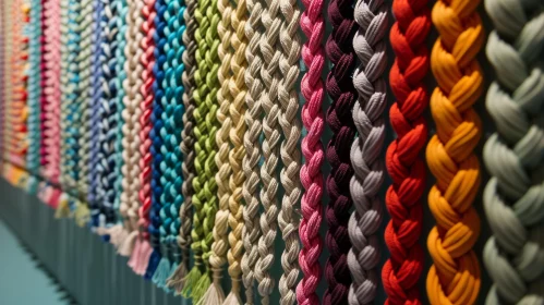 Colorful Braided Ropes: An Abstract Masterpiece