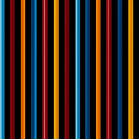 Colorful Vertical Stripes Pattern on Black Background