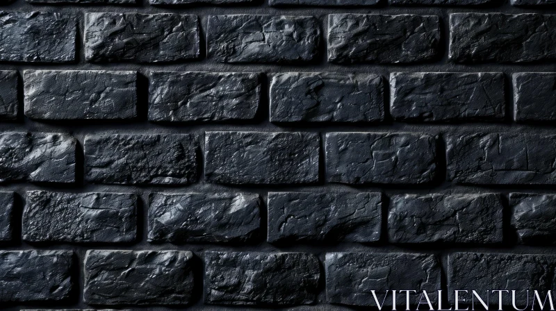 Captivating Brick Wall Texture - Dark and Mysterious AI Image