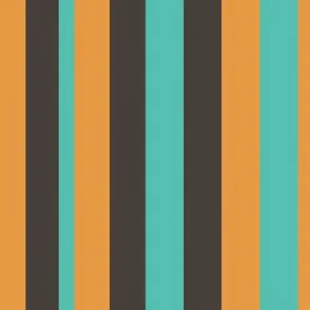 Brown, Orange, Blue Vertical Stripes Pattern