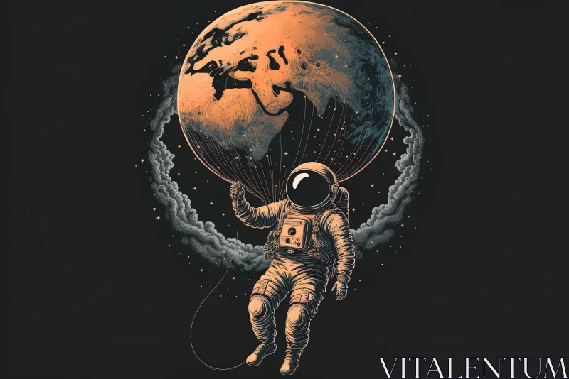 AI ART Captivating Astronaut Journey to the Moon | Intricate and Bizarre Illustrations