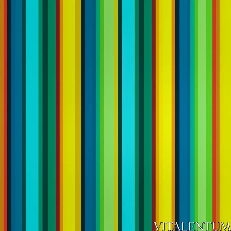 AI ART Colorful Abstract Painting with Vertical Stripes - Cheerful Artwork