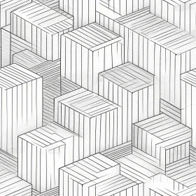 Modern Black and White Geometric Seamless Pattern