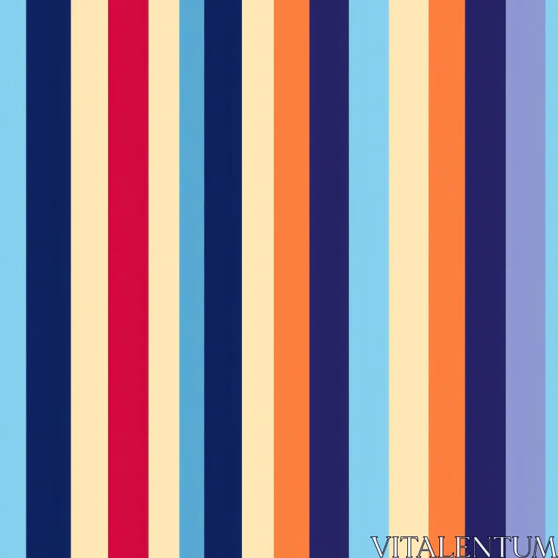 Cheerful Colorful Striped Background AI Image