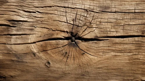 Weathered Cracked Wooden Surface Close-up