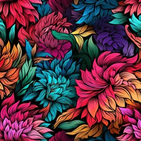 Bright Floral Pattern - Lush and Abundant Design