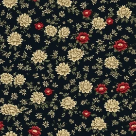 Dark Floral Seamless Pattern