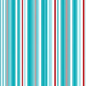 Distressed Vertical Stripes Pattern in Turquoise, Blue, White, and Red