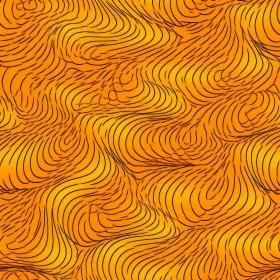 Orange and Yellow Waves Seamless Pattern