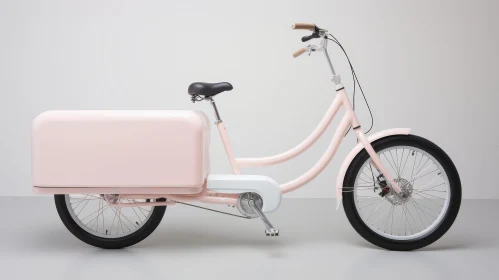 Pink Cargo Bike with Large Front Box