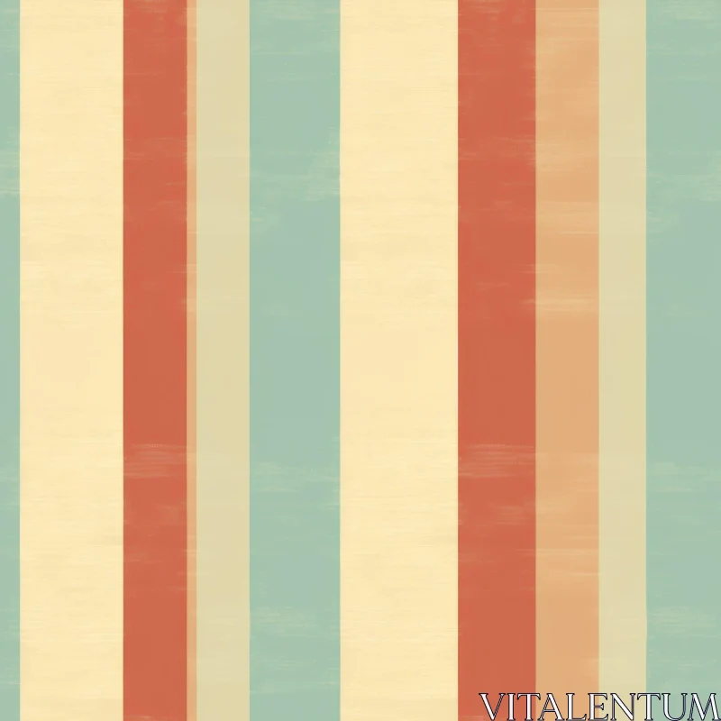 Retro Vertical Stripes Pattern - Nostalgic Design for Wallpaper & Fabric AI Image