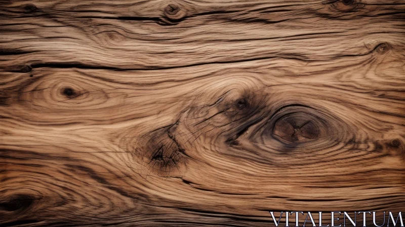 Rich Wooden Surface Close-Up AI Image