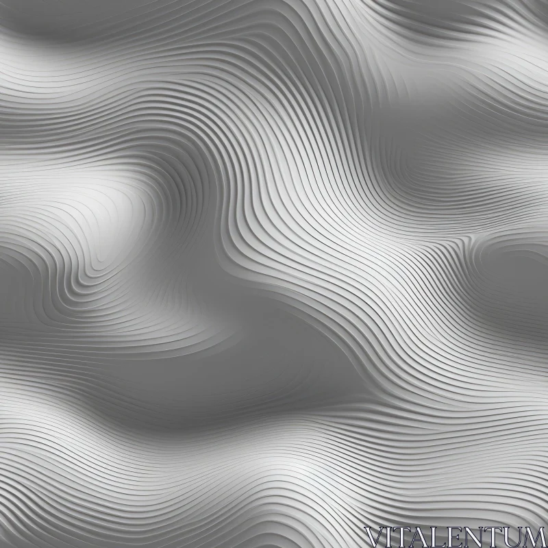 White Wavy Surface 3D Texture AI Image