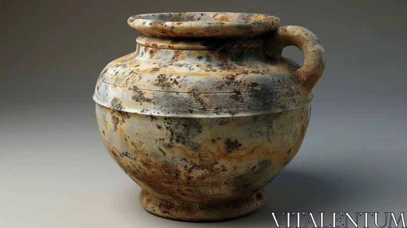 Ancient Greek Amphora: A Glimpse into Ancient Craftsmanship AI Image