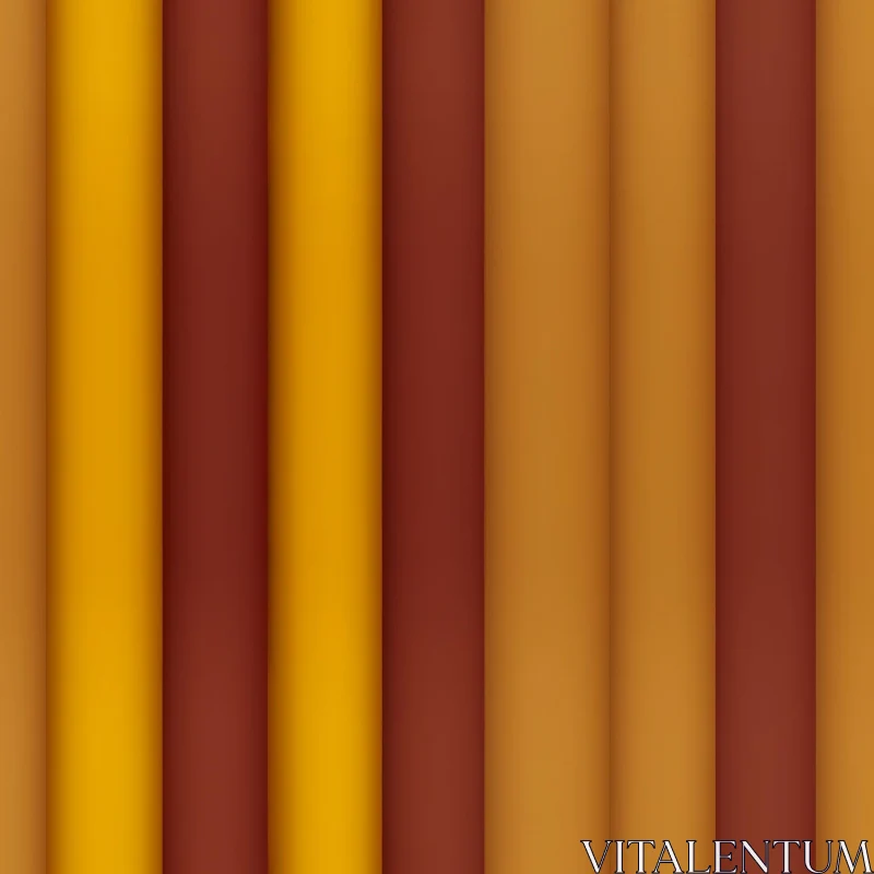 AI ART Brown and Yellow Vertical Stripes Pattern