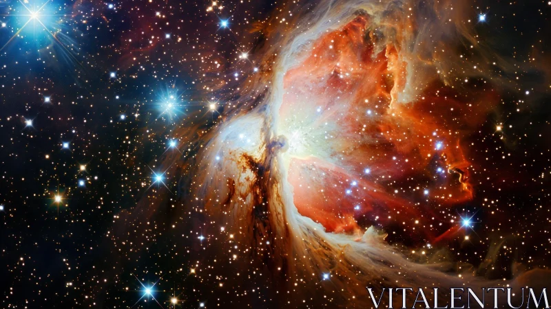 AI ART Ethereal Beauty of the Orion Nebula: A Captivating Celestial Display