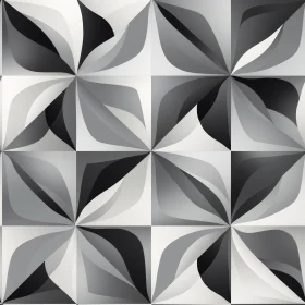 Black Geometric Seamless Pattern