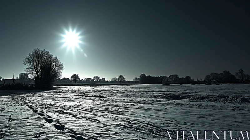 Captivating Winter Landscape Photography AI Image