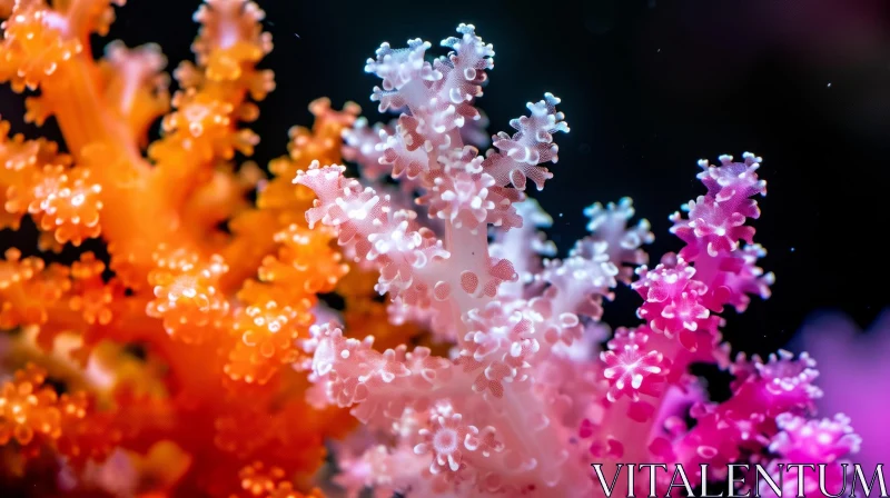 Close-Up of a Colorful Coral Reef | Nature Photography AI Image