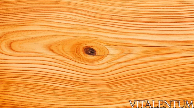 Close-up Wooden Surface with Knot AI Image