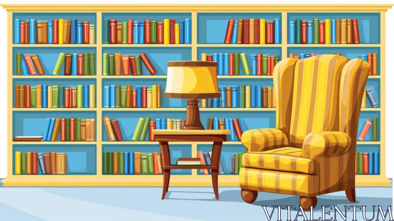 Cozy Reading Nook: A Warm and Inviting Interior AI Image