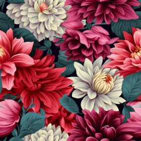 Elegant Dahlia Floral Pattern for Home Decor
