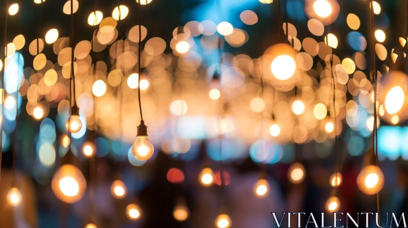 Festive String Lights - Dreamy and Romantic Atmosphere AI Image