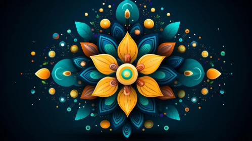 Intricate Floral Mandala Artwork