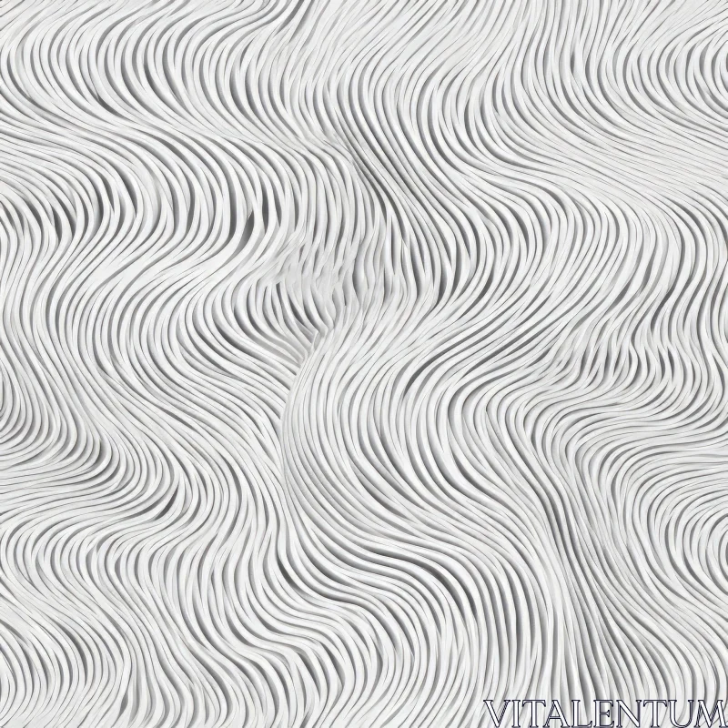 White Wavy Surface Texture for Design Projects AI Image