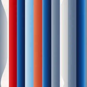 Colorful Abstract Vertical Stripes Painting