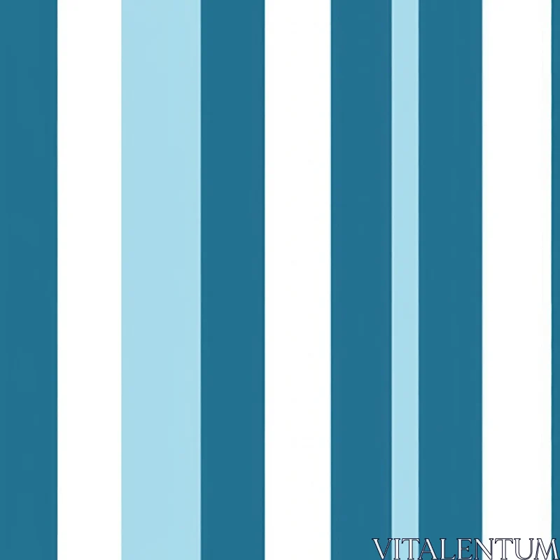 Blue and White Vertical Stripes Pattern AI Image