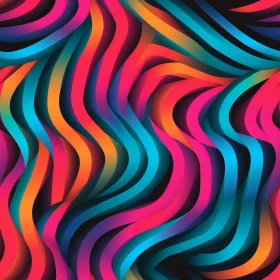 Colorful Abstract Wavy Pattern Background